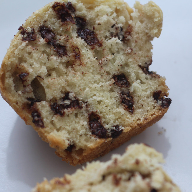 Happy chocolate chip muffins.