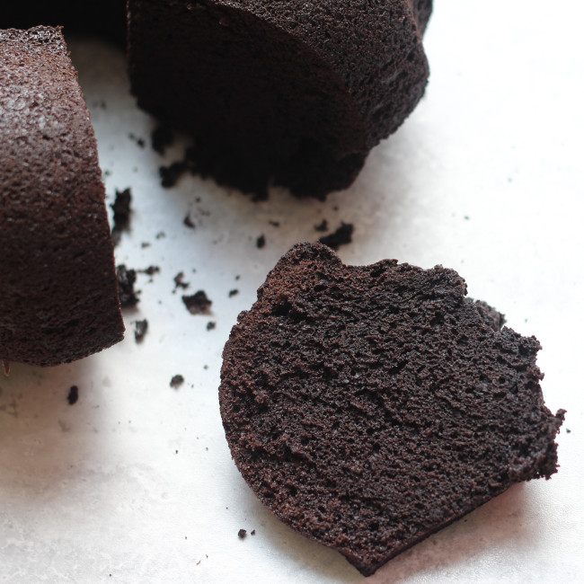 Unsure double chocolate cake.